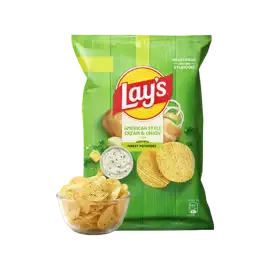 Lays Green Rs 20 (Lay's American Style Cream & Onion Potato Chips)