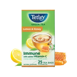 Tetley Lemon & Honey Green Tea Bags25 pcs