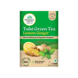 Organic India Lemon Ginger Tulsi Herbal Infusion Bags 25 pcs